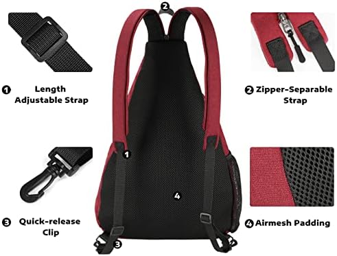 A11N Sports Pickleball Bag - Reversible Crossbody Sling Bag/Backpack for All-Season Fitness Activities