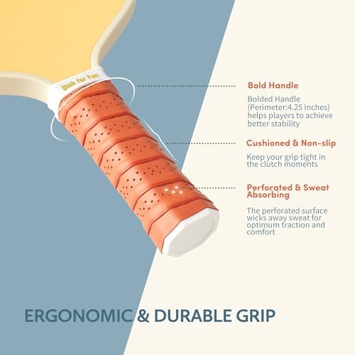 USAPA Approved Graphite/Fiberglass Pickleball Racket Set for Men and Women Beginners