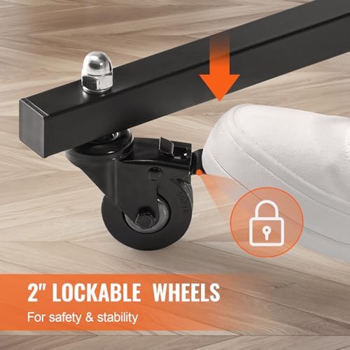 VEVOR Professional Table Tennis Table, Portable MDF Ping Pong Table, Indoor Foldable with Quick Clamp Net, Lockable Whee