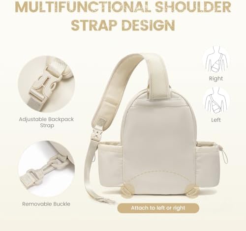 Sucipi Lightweight Pickleball Bags for Women Stylish Quilted Pickleball Paddle Sling Bag Backpack Sucipi Women Lightweig