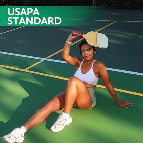 USAPA Approved Graphite/Fiberglass Pickleball Racket Set for Men and Women Beginners