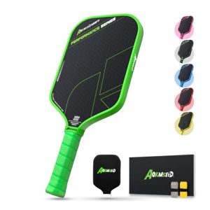 AKS Performance Series Pickleball Paddle for Competitive Players - USAPA Approved Raw Carbon Fiber Pickleball Paddle wit