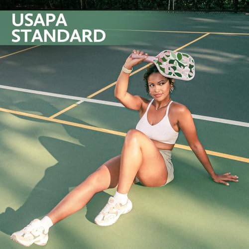 USAPA Approved Graphite/Fiberglass Pickleball Racket Set for Men and Women Beginners