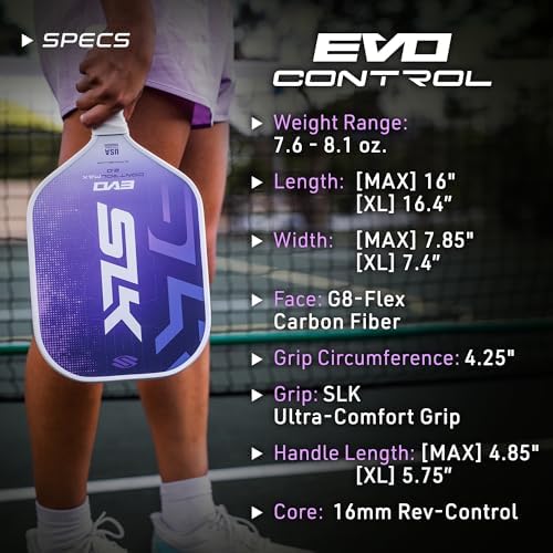 Selkirk Sport SLK Evo Pickleball Paddles for Power and Control Enthusiasts | Selkirk Sport SLK Evo Hybrid Pickleball Pa