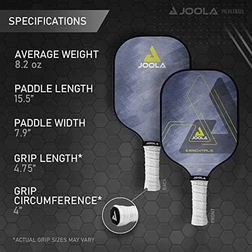 JOOLA Durable & Beginner-Friendly Pickleball Paddle - USAP Approved, Reinforced Fiberglass Surface & Honeycomb Polypropy