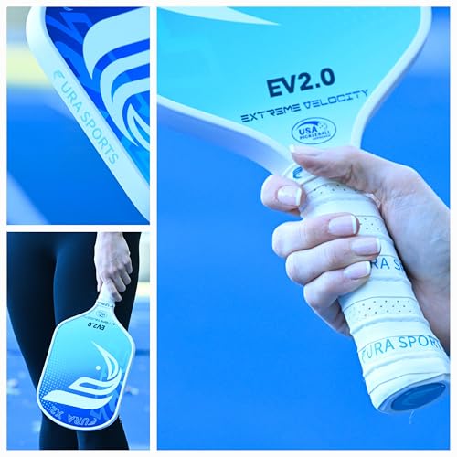 FURA Lightweight Graphite Pickleball Rackets Set of 2 USAPA Approved for Pickleball Enthusiasts - Superior Spin & Contro - Image 5