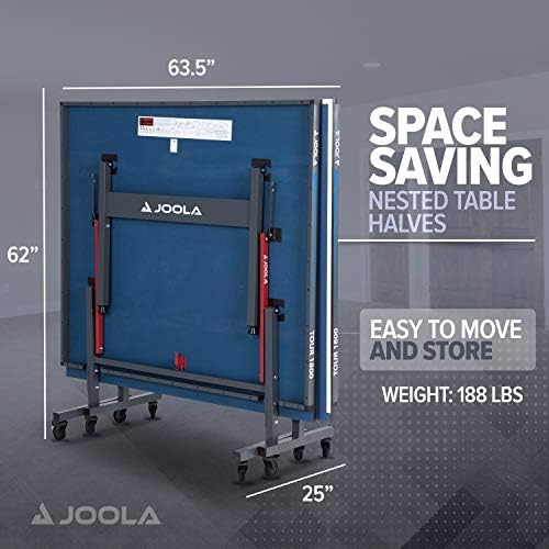 JOOLA Tour Indoor Ping Pong Table with Quick Clamp Table Tennis Net for Quick Assembly and Portable Play
| JOOLA Tour I - Image 3