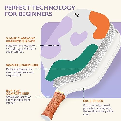 USAPA Approved Graphite/Fiberglass Pickleball Racket Set for Men and Women Beginners