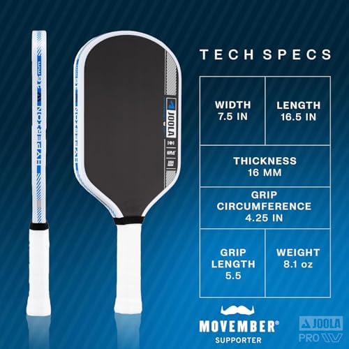 JOOLA Pro IV Pickleball Paddles – Raw Carbon Fiber Surface – UPA-A and USAP Approved – Tech Flex Power – Propulsion Core