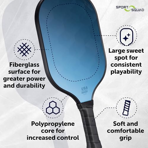 Pickleball Paddles Set of 2 and Single - Lightweight, Durable & High-Performance Playability - USA Team-Developed Racket