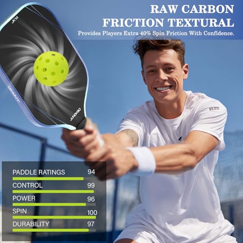 USAPA Compliant Graphite Carbon Fiber Pickleball Paddle Set - Men's and Women's Blue Outdoor Game Gift Set - Image 3