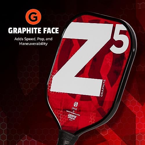 Onix Graphite MOD Z5 Carbon Fiber Pickleball Paddles for BeginnersComfortable Cushioned Grip 16x38 Inches
