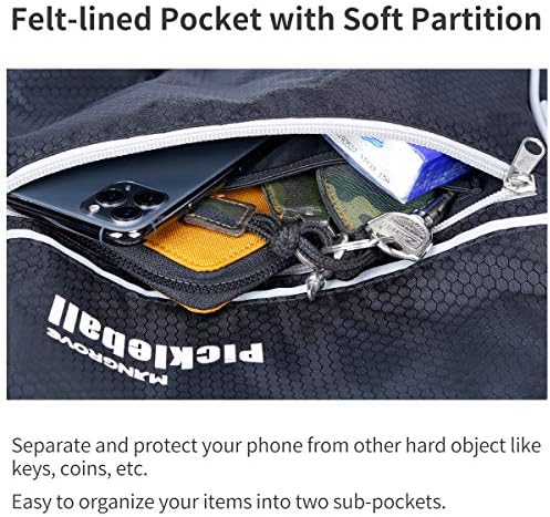 Mangrove Men's & Women's Pickleball Backpack, Adjustable Sling Bag w/Fence Hook, Large Capacity Safety Pocket