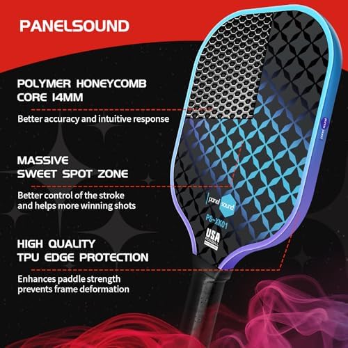 Pickleball Paddles Set of 4, USAPA Approved Fiberglass, Lightweight and Durable for Adults and Beginners, Perfect for Ou