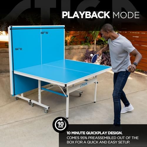 Stiga XTR Professional Outdoor Table Tennis Table - All Weather Aluminum Waterproof - Outdoor & Indoor - Easy Assembly -