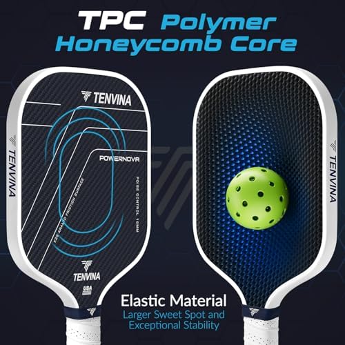 TENVINA USAAPA Approved Pickleball Paddles, Multi-Layer T700SC Carbon Fiber, 4 Types of Thicknesses and Shapes, Strong P - Image 17