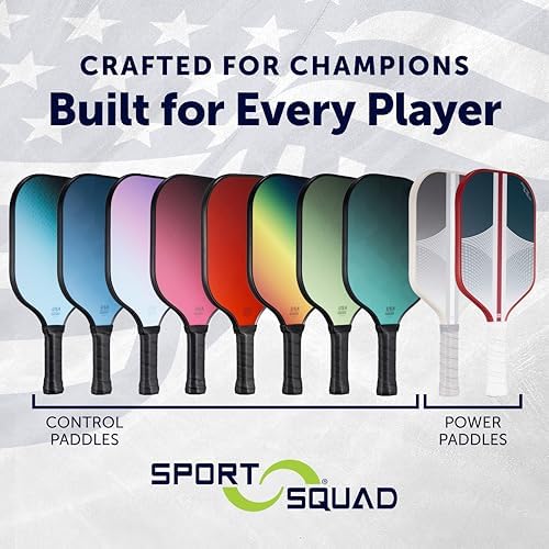 Pickleball Paddles Set of 2 and Single - Lightweight, Durable & High-Performance Playability - USA Team-Developed Racket