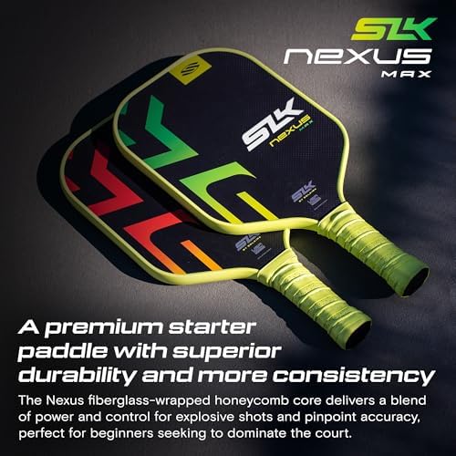 SLK Latitude & Nexus Pickleball Paddles for Serious Players | Graphite Face with SpinFlex Surface | Rev-Core+ / SX4 Poly