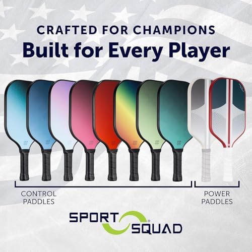 Pickleball Paddles Set of 2 and Single - Lightweight, Durable & High-Performance Playability - USA Team-Developed Racket