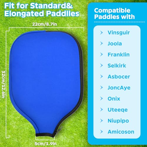 Pickleball Paddle CoversUniversal Case Size - Durable Neoprene Storage Bag for Pickleball Paddles (Black)
Pickleball P - Image 2