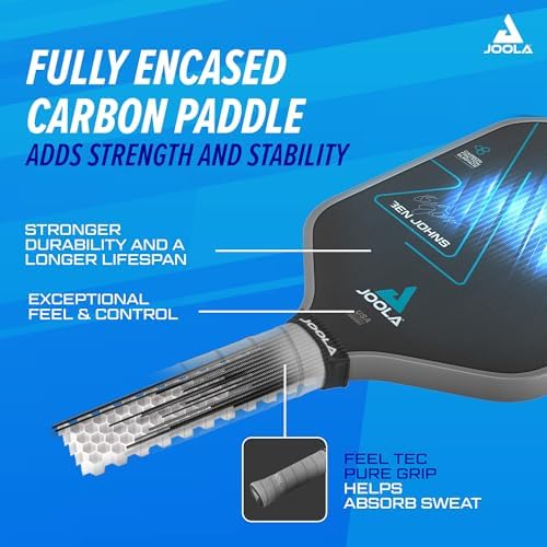 JOOLA Professional Pickleball Paddles - Charged Surface Technology for Power & Feel - USAP Approved - Fully Encased Carb