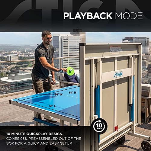 Stiga XTR Professional Outdoor Table Tennis Table - All Weather Aluminum Waterproof - Outdoor & Indoor - Easy Assembly -