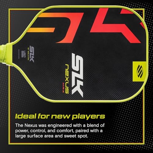 SLK Latitude & Nexus Pickleball Paddles for Serious Players | Graphite Face with SpinFlex Surface | Rev-Core+ / SX4 Poly
