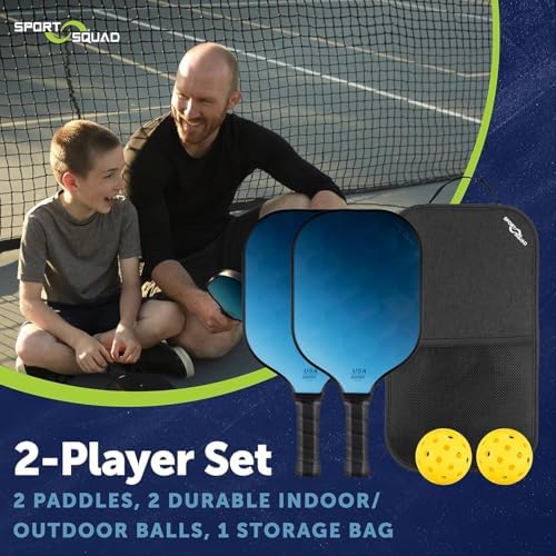 Pickleball Paddles Set of 2 and Single - Lightweight, Durable & High-Performance Playability - USA Team-Developed Racket