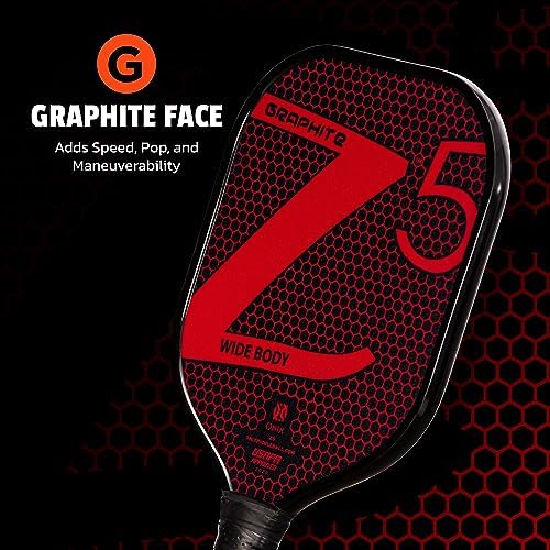 Onix Graphite MOD Z5 Carbon Fiber Pickleball Paddles for BeginnersComfortable Cushioned Grip 16x38 Inches