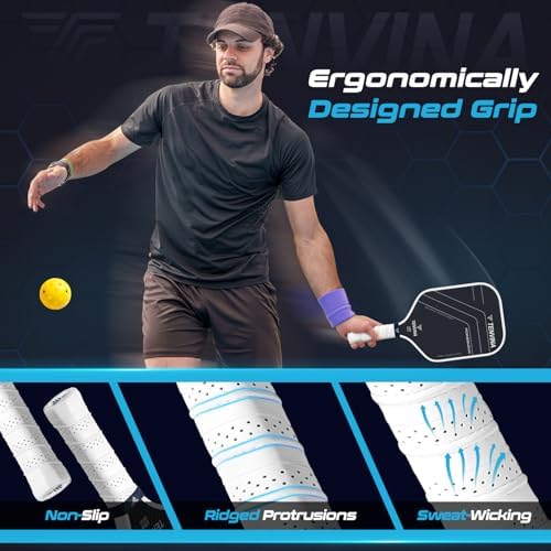 TENVINA USAAPA Approved Pickleball Paddles, Multi-Layer T700SC Carbon Fiber, 4 Types of Thicknesses and Shapes, Strong P - Image 27