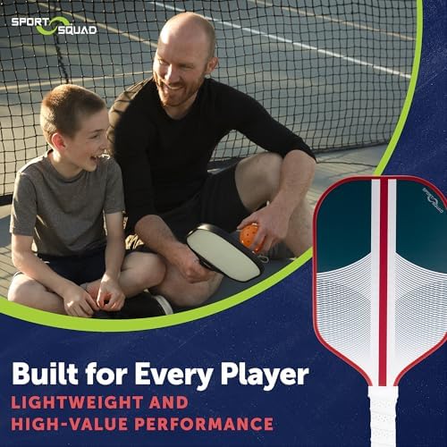 Pickleball Paddles Set of 2 and Single - Lightweight, Durable & High-Performance Playability - USA Team-Developed Racket