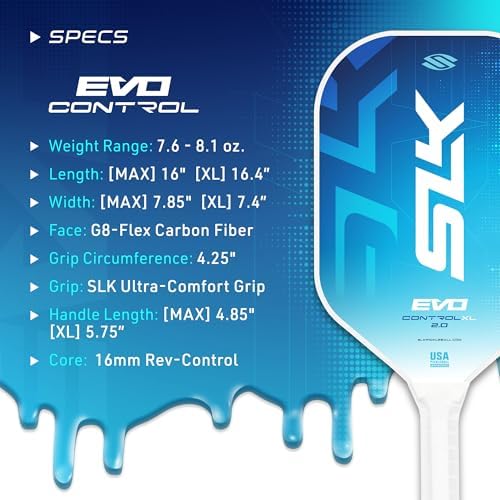 Selkirk Sport SLK Evo Pickleball Paddles for Power and Control Enthusiasts | Selkirk Sport SLK Evo Hybrid Pickleball Pa