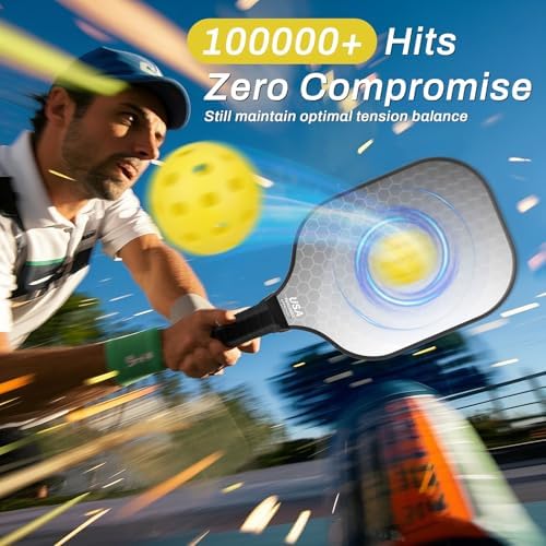 T300 Carbon Fiber Lightweight Pickleball Paddles Set of 2 for Beginner Intermediate Pro Gifts