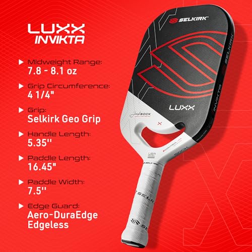 Selkirk Sport LUXX Control Pickleball Paddle for Unmatched Control and Added Power
| Carbon Fiber Pickleball Paddle by - Image 4