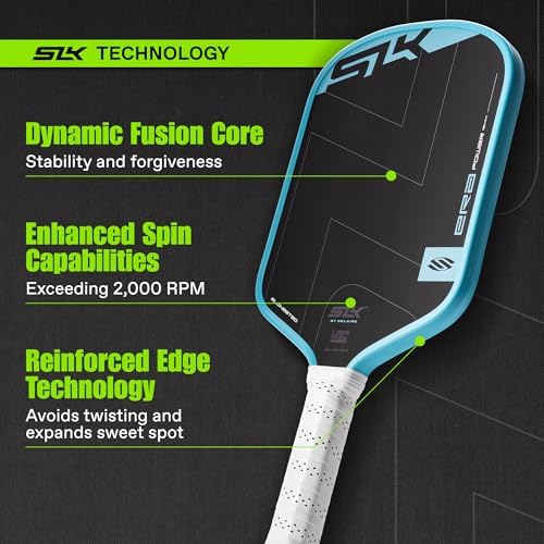 Selkirk Sport SLK ERA Power Pickleball Paddle | Carbon Fiber & Fiberglass Hybrid Face | Professional Pickleball Paddle f