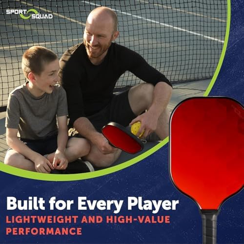 Pickleball Paddles Set of 2 and Single - Lightweight, Durable & High-Performance Playability - USA Team-Developed Racket