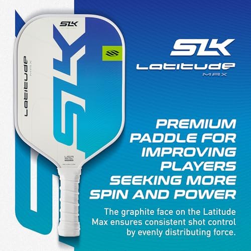 SLK Latitude & Nexus Pickleball Paddles for Serious Players | Graphite Face with SpinFlex Surface | Rev-Core+ / SX4 Poly