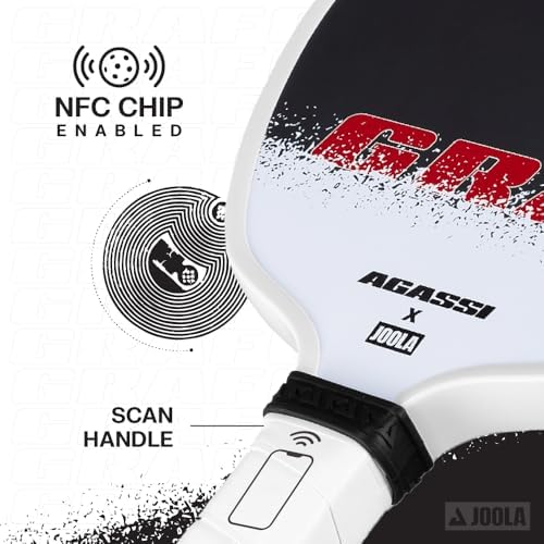 JOOLA Agassi PRO IV Carbon Fiber Pickleball Paddle for UPA-A Certified Players | JOOLA Agassi PRO IV Pickleball Paddle