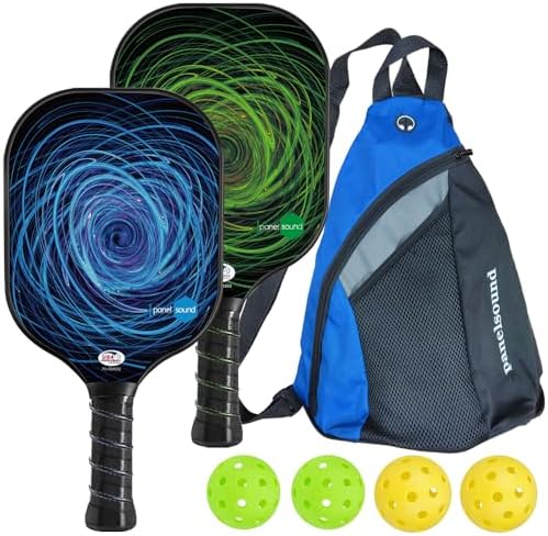 Pickleball Paddles Set of 4, USAPA Approved Fiberglass, Lightweight and Durable for Adults and Beginners, Perfect for Ou