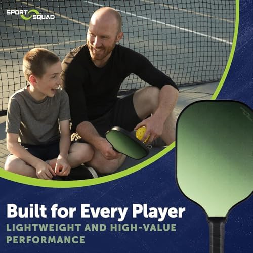 Pickleball Paddles Set of 2 and Single - Lightweight, Durable & High-Performance Playability - USA Team-Developed Racket