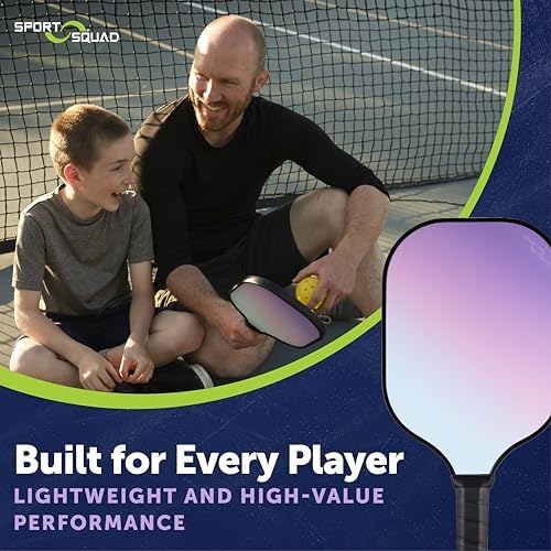 Pickleball Paddles Set of 2 and Single - Lightweight, Durable & High-Performance Playability - USA Team-Developed Racket
