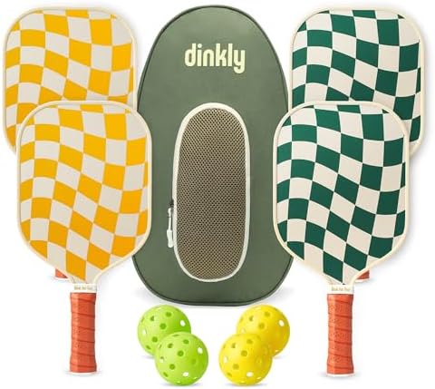 USAPA Approved Graphite/Fiberglass Pickleball Racket Set for Men and Women Beginners