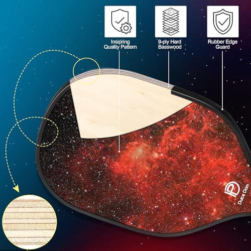 Dulce Dom Pickleball Paddles Set of 4 - USAPA Approved, Fiberglass/Carbon Fiber Pickleball Rackets, Perfect for Beginner