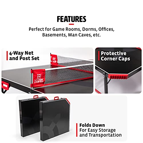 EastPoint Sports Hyper Pong 4-Way Table Tennis - Family Entertainment - Image 3