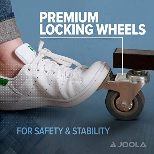 JOOLA Professional Indoor Ping Pong Table with Quick Clamp Net for Quick Assembly and Single Player Mode - Tournament Q