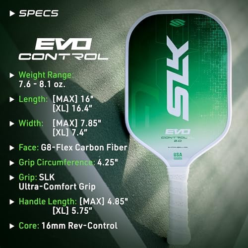 Selkirk Sport SLK Evo Pickleball Paddles for Power and Control Enthusiasts | Selkirk Sport SLK Evo Hybrid Pickleball Pa