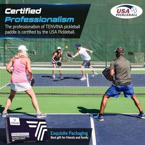 TENVINA USAAPA Approved Pickleball Paddles, Multi-Layer T700SC Carbon Fiber, 4 Types of Thicknesses and Shapes, Strong P - Image 28