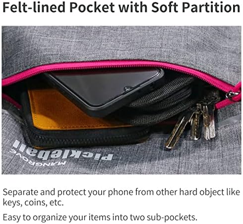 Mangrove Men's & Women's Pickleball Backpack, Adjustable Sling Bag w/Fence Hook, Large Capacity Safety Pocket