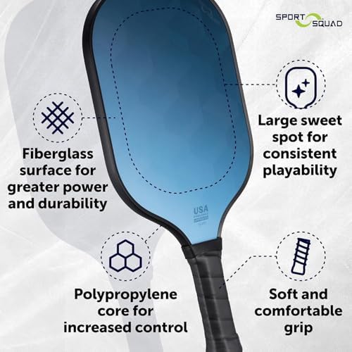 Pickleball Paddles Set of 2 and Single - Lightweight, Durable & High-Performance Playability - USA Team-Developed Racket