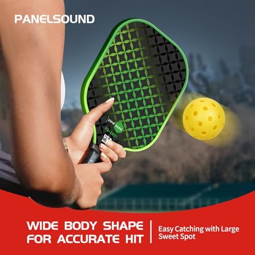 Pickleball Paddles Set of 4, USAPA Approved Fiberglass, Lightweight and Durable for Adults and Beginners, Perfect for Ou